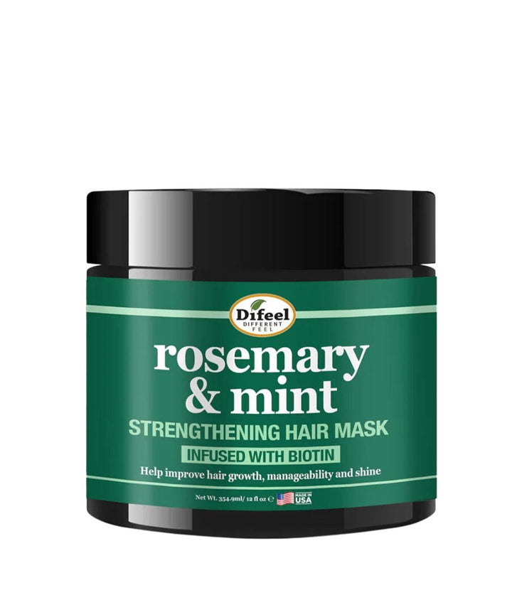 Difeel Rosemary & Mint Strengthening Hair Mask 12Oz