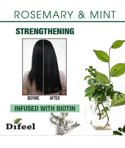 Difeel Rosemary & Mint Strengthening Hair Mask 12Oz
