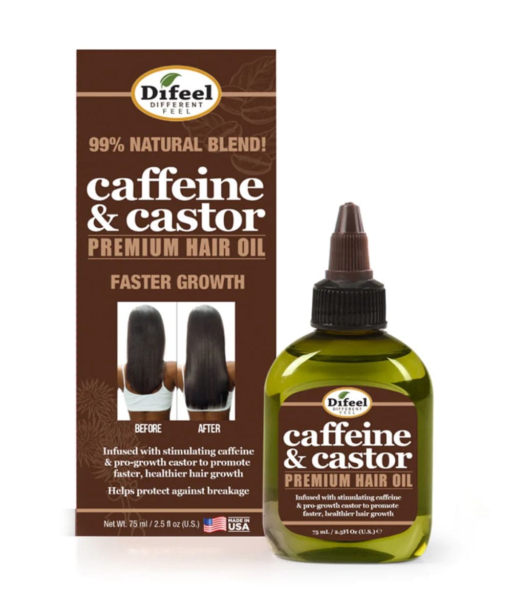 Difeel Caffeine & Castor Premium Hair Oil, HAIR CARE - Cloré Beauty