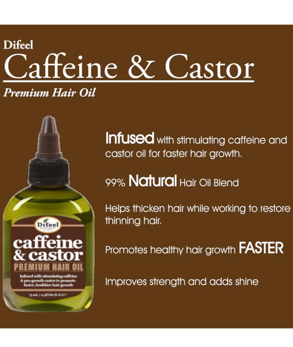 Difeel Caffeine & Castor Premium Hair Oil