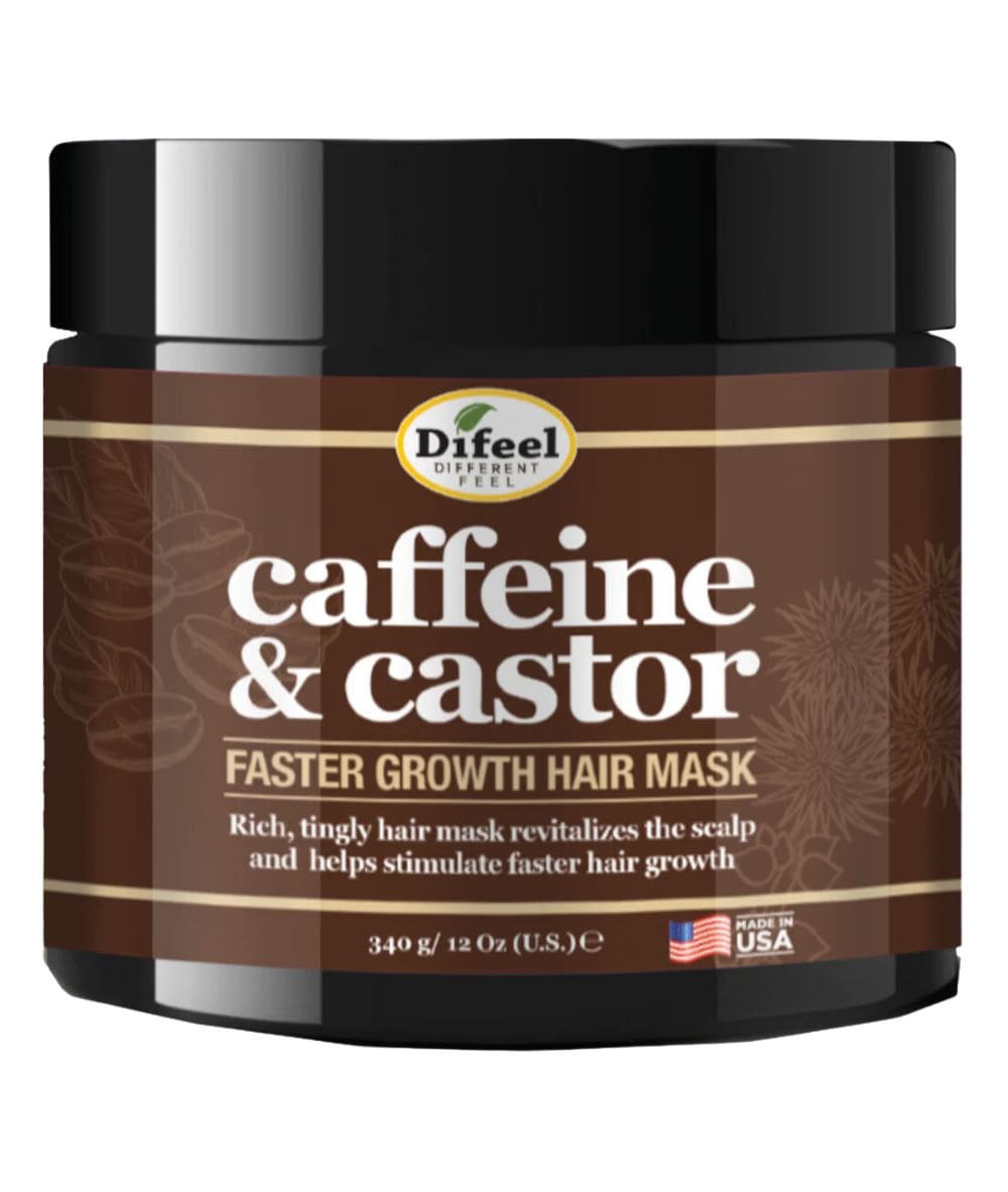 Difeel Caffeine & Castor Superior Growth Hair Mask 12Oz, HAIR CARE - Cloré Beauty