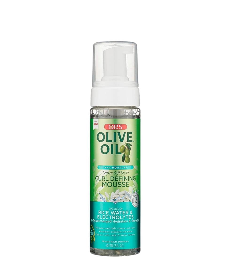 ORS Olive Oil Max Moisture Rice Water & Elect. Curl Defining Mousse 7oz, HAIR CARE - Cloré Beauty
