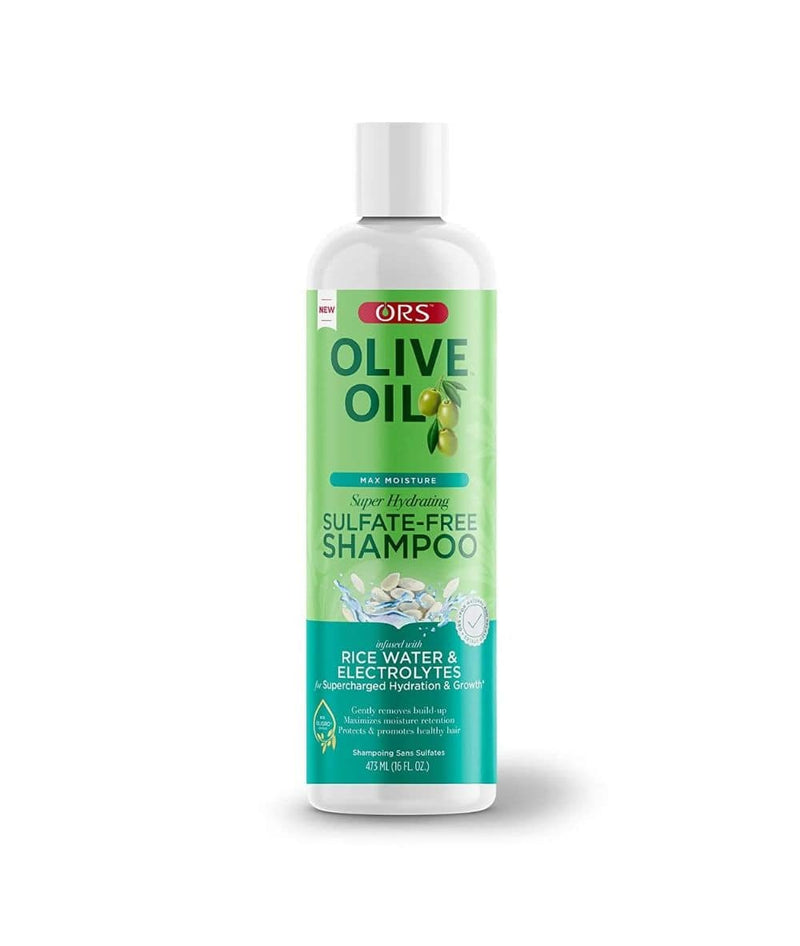 Ors Olive Oil Max Moisture Rice Water & Elect. Sulfate Free Shampoo 16Oz