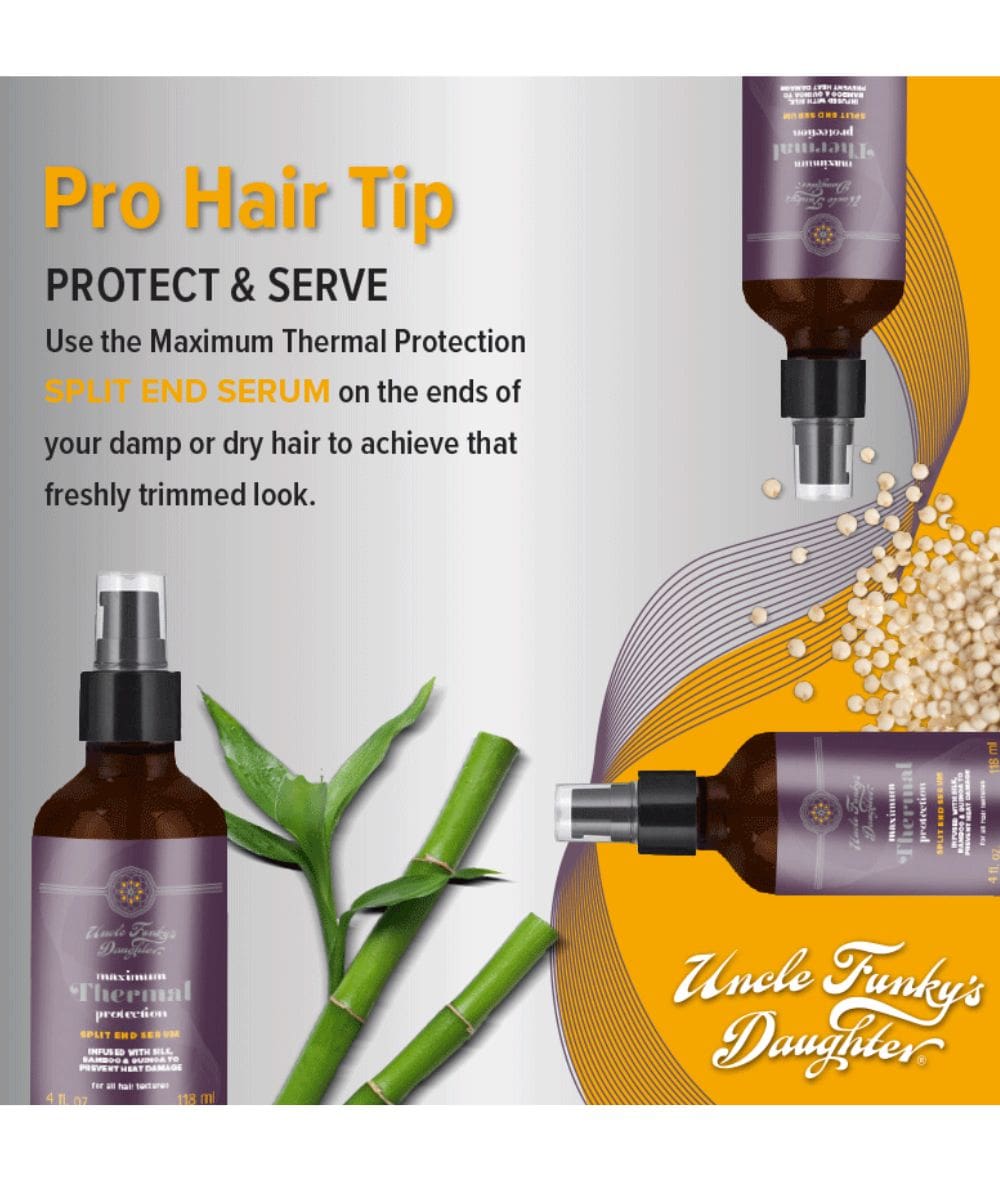 Uncle Funkys Daughter Maximum Thermal Protection Split End Serum 4Oz, HAIR CARE - Cloré Beauty