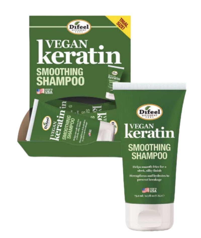 Difeel Vegan Keratin Smoothing Shampoo 2.5Oz