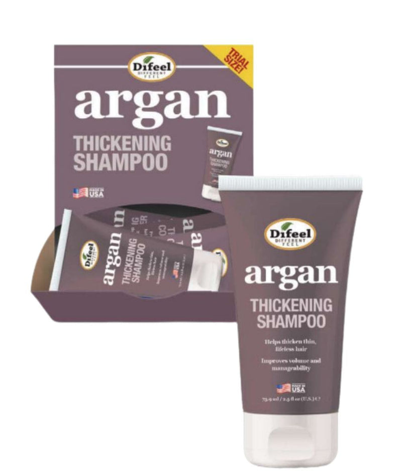 Difeel Argan Thickening Shampoo 2.5Oz