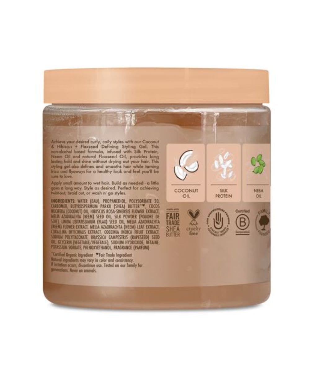 Shea Moisture Coconut & Hibiscus Defining Styling Gel 15Oz, HAIR CARE - Cloré Beauty