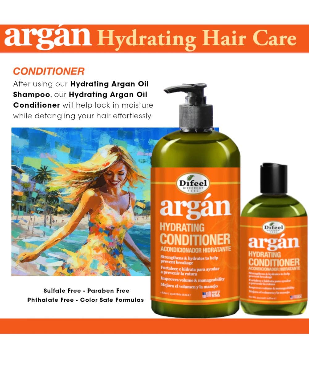 Difeel Argan Hydrating Conditioner, Hair Care - Cloré Beauty