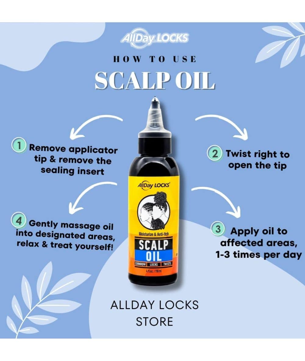 Allday Locks Moisturize & Anti-Itch Scalp Oil 4oz