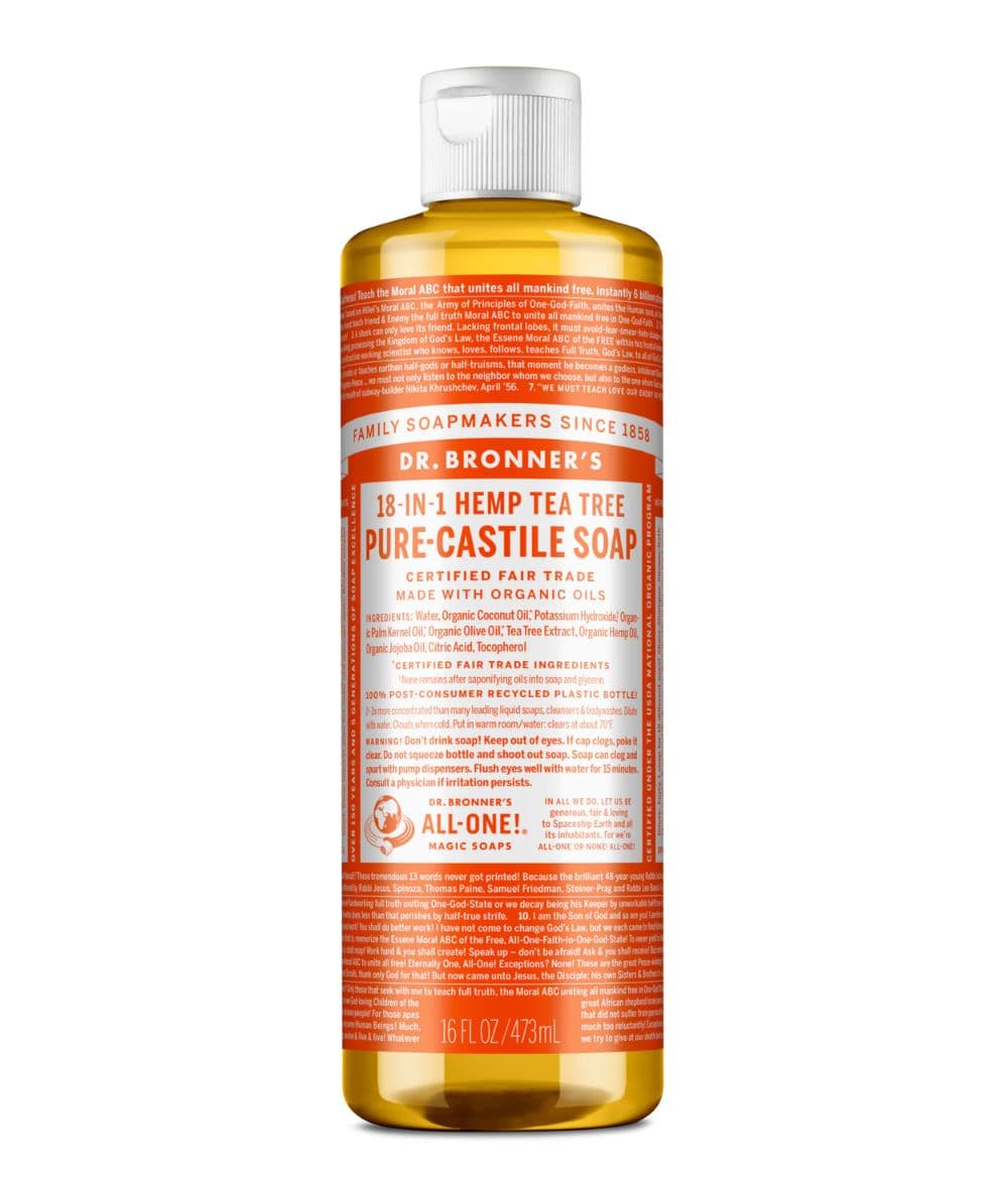 Dr. Bronner's Pure-Castile Liquid Soap [Tea Tree] 16oz