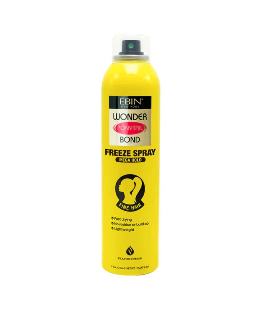 Ebin New York Wonder Ponytail Bond Freeze Spray [Mega Hold] 8oz