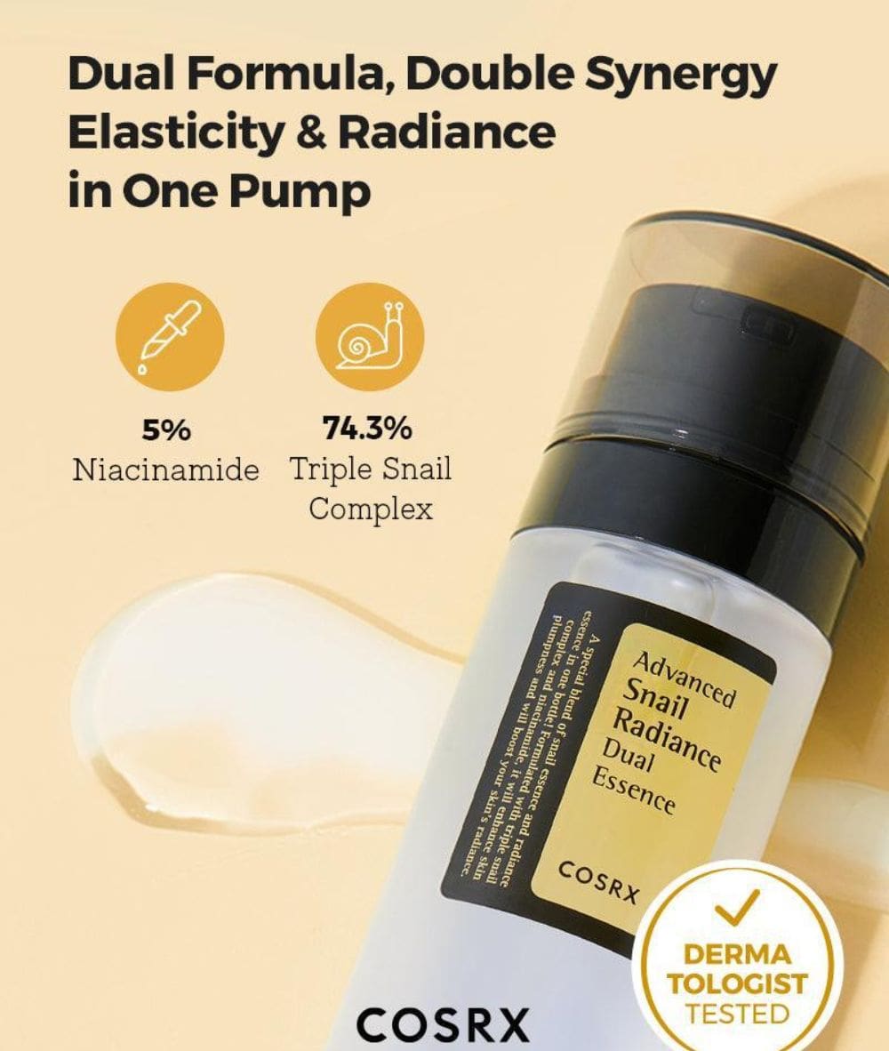 Cosrx Advanced Snail Radiance Dual Essence 80ml