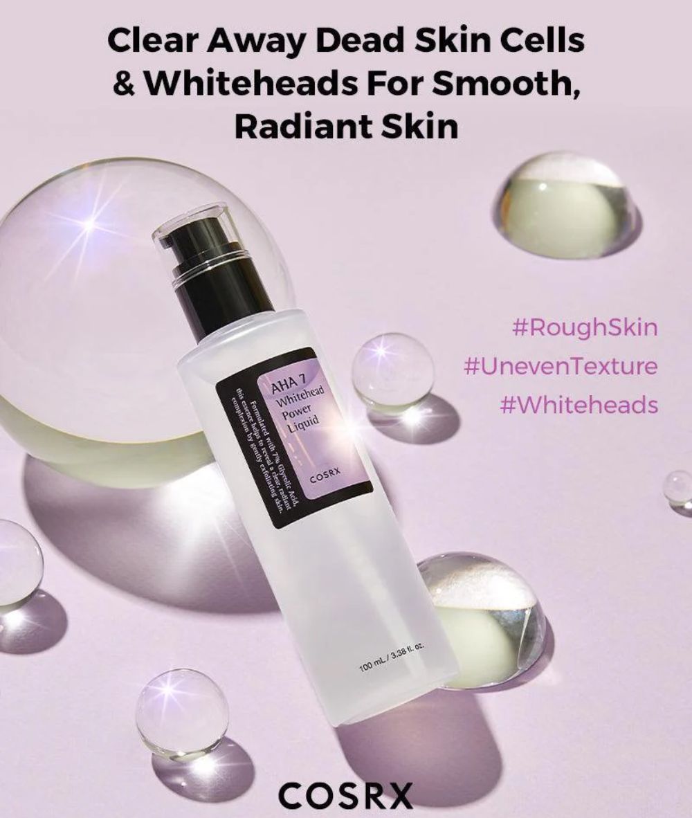 Cosrx Aha 7 Whitehead Power Liquid 100ml, SKIN CARE - Cloré Beauty