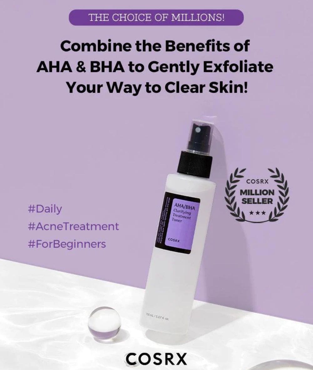 Cosrx Aha/Bha Clarifying Treatment Toner 150ml, SKIN CARE - Cloré Beauty