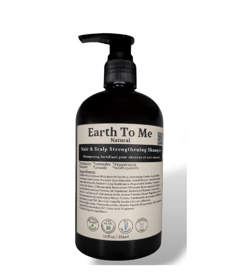 Earth To Me Hair & Scalp Strengthening Shampoo 12oz, HAIR CARE - Cloré Beauty