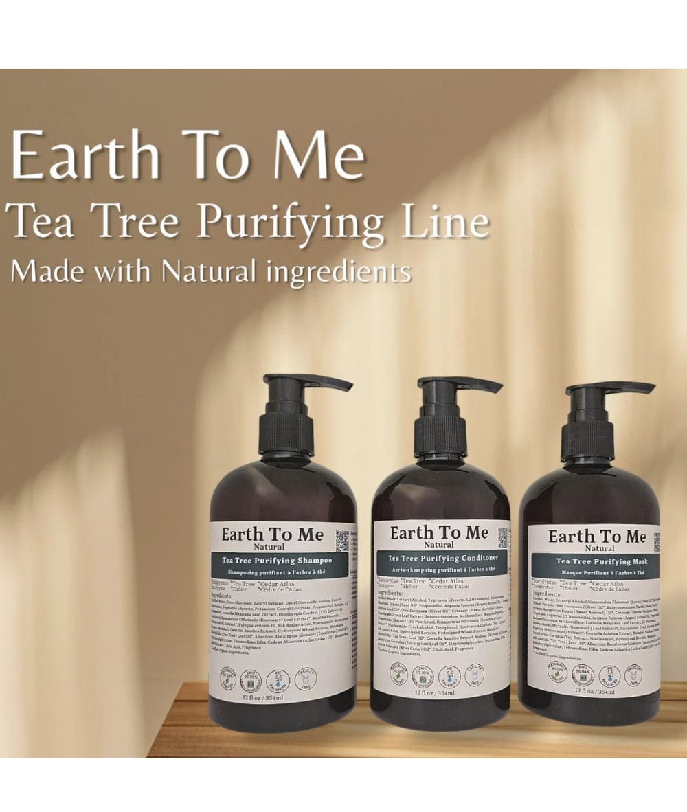 Earth To Me Tea Tree Purifying Scalp Care Shampoo 12oz