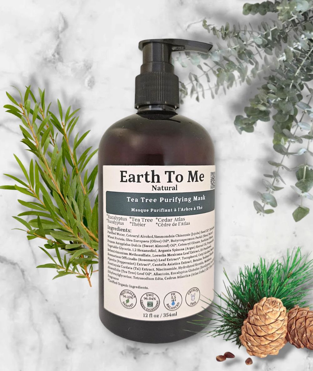 Earth To Me Tea Tree Purifying Scalp Care Mask 12oz, HAIR CARE - Cloré Beauty