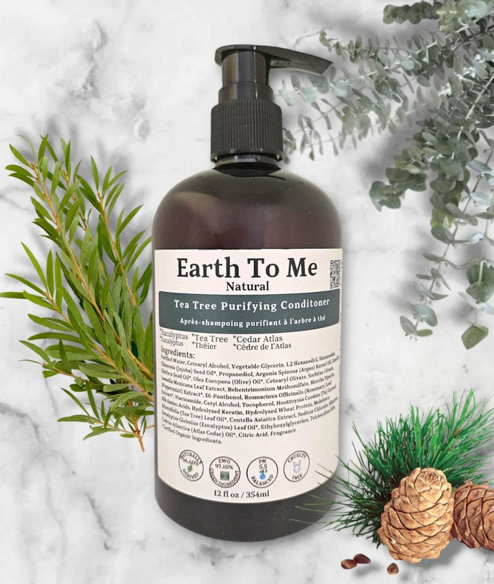 Earth To Me Tea Tree Purifying Scalp Care Conditioner 12oz