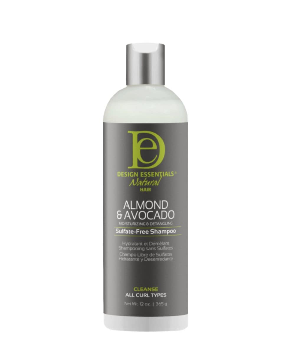 Design Essentials Almond & Avocado Moisturizing & Detangling Sulfate-Free Shampoo, HAIR CARE - Cloré Beauty