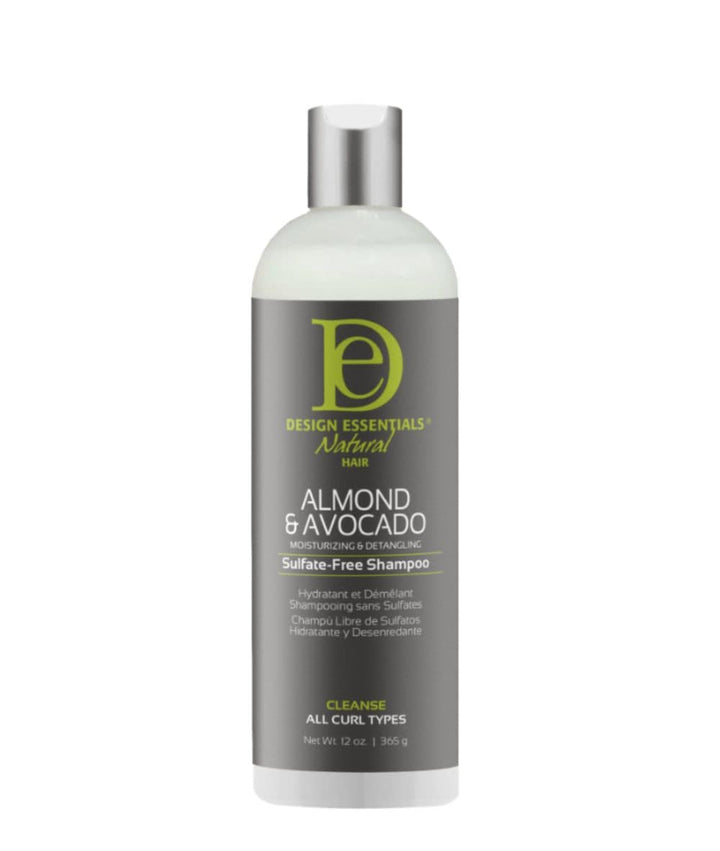 Design Essentials Almond & Avocado Moisturizing & Detangling Sulfate-Free Shampoo