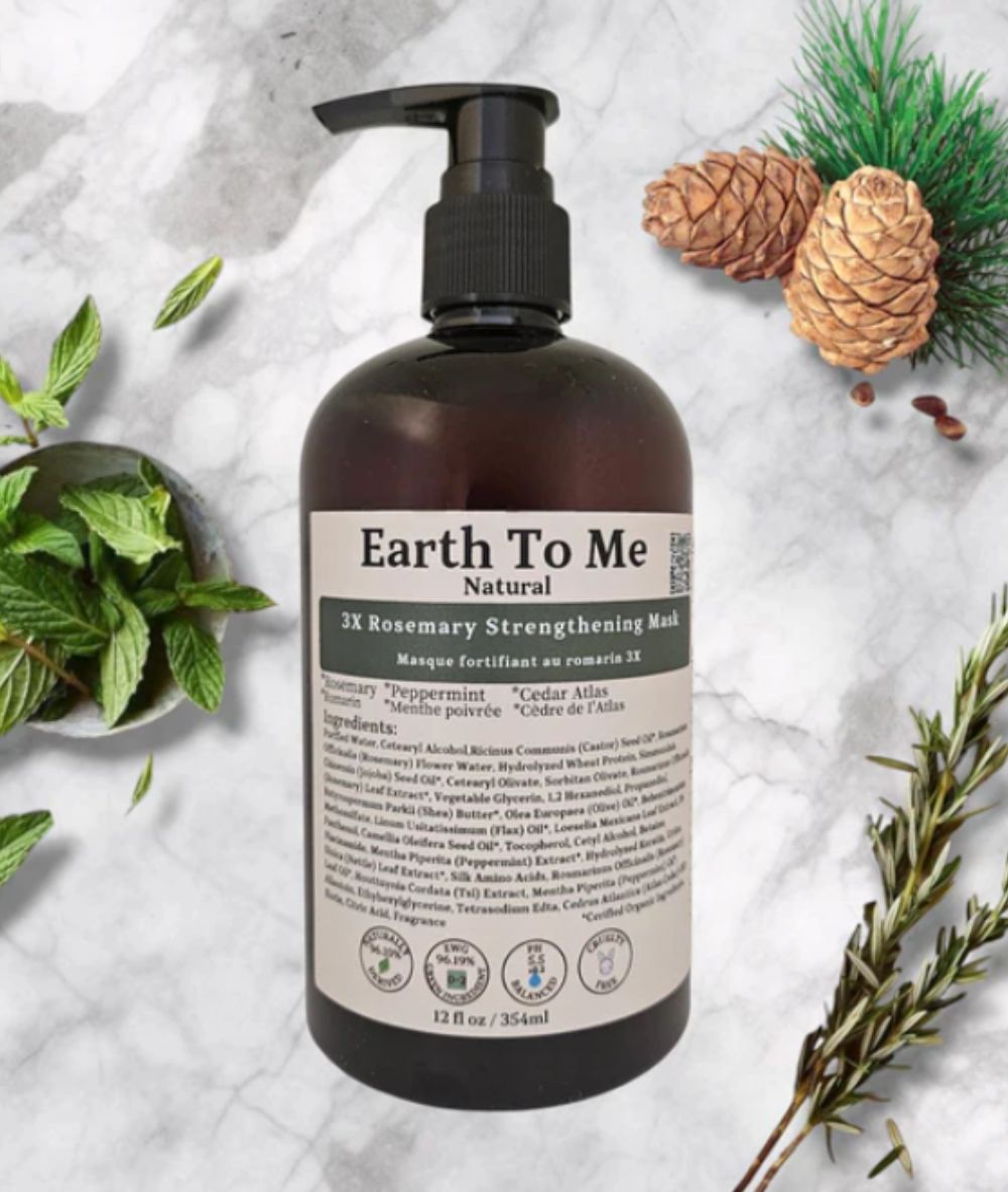 Earth To Me 3X Rosemary Hair Strengthening Mask 12oz, HAIR CARE - Cloré Beauty