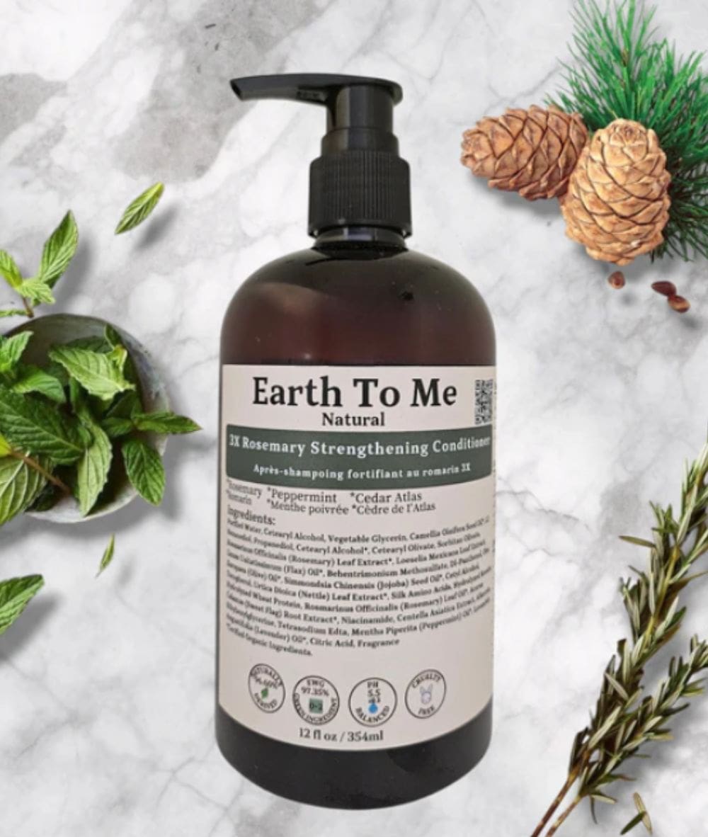 Earth To Me 3X Rosemary Hair Strengthening Conditioner 12oz, Hair Care - Cloré Beauty