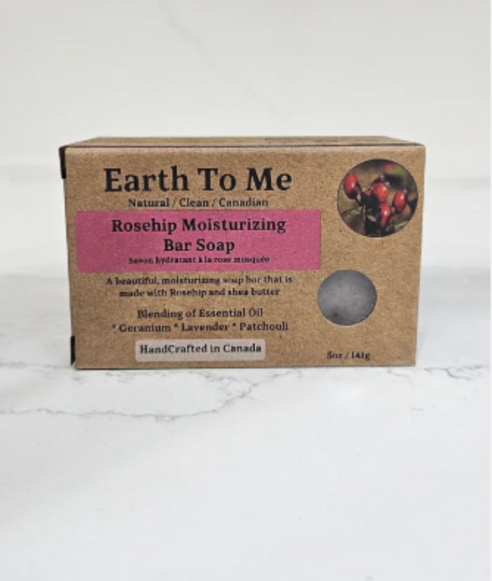 Earth To Me Rosehip Moisturizing Bar Soap 5oz, SKIN CARE - Cloré Beauty