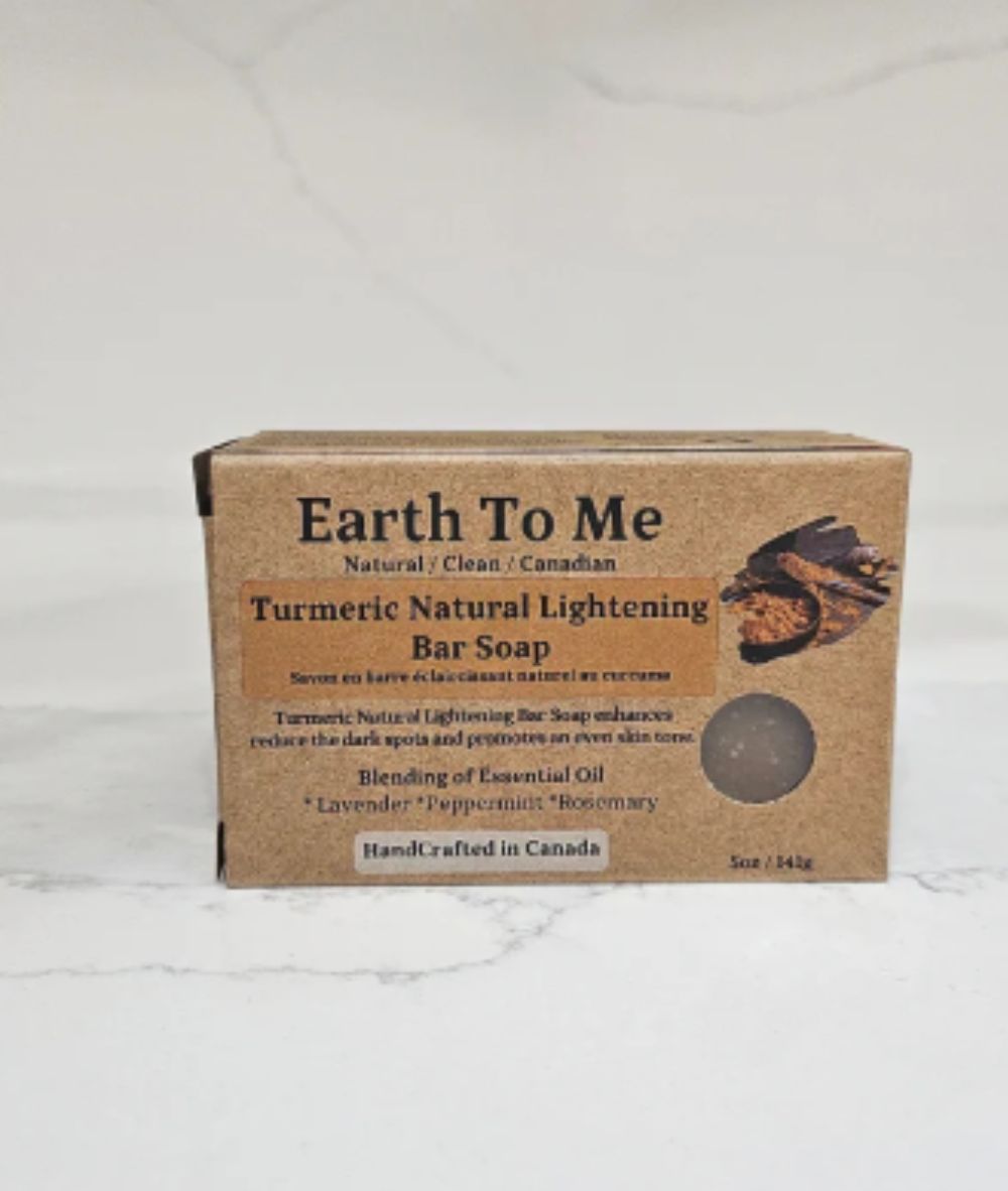 Earth To Me Turmeric Natural Lightening Bar Soap 5oz, SKIN CARE - Cloré Beauty