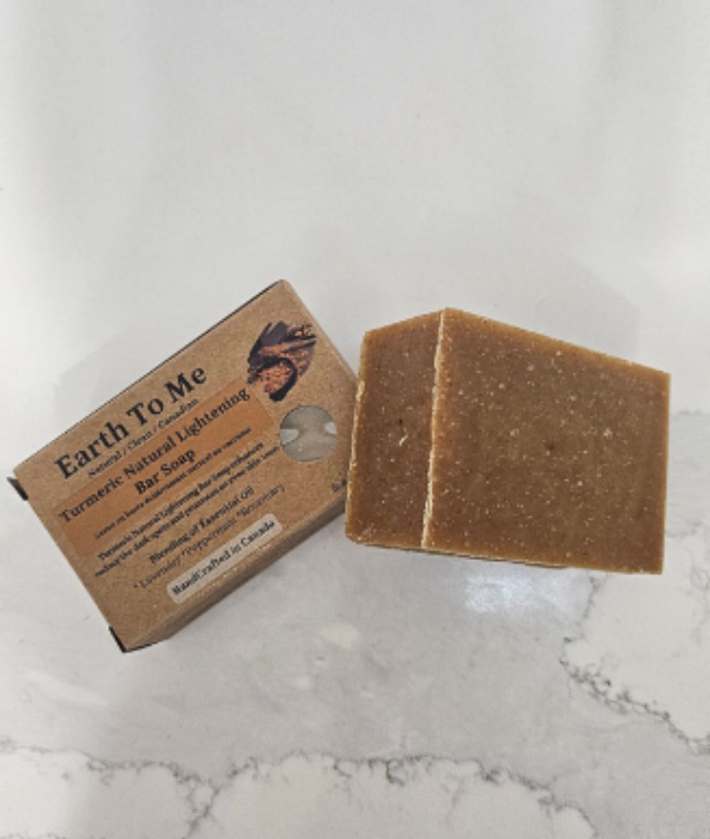 Earth To Me Turmeric Natural Lightening Bar Soap 5oz, SKIN CARE - Cloré Beauty