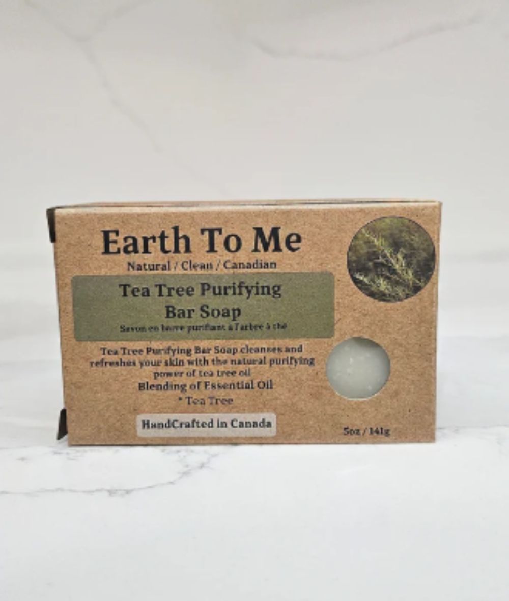 Earth To Me Tea Tree Purifying Bar Soap 5oz, SKIN CARE - Cloré Beauty