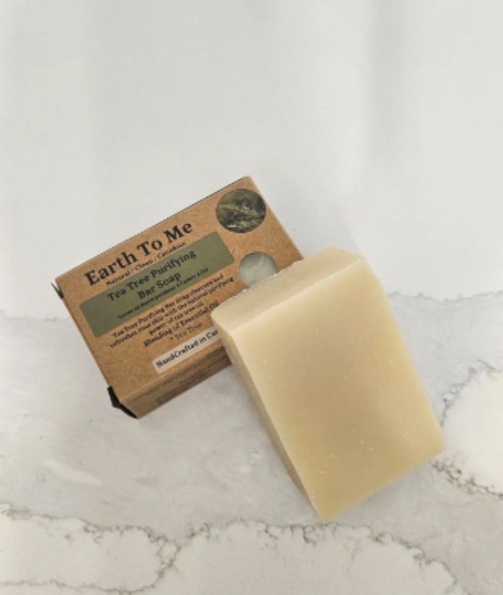 Earth To Me Tea Tree Purifying Bar Soap 5oz, SKIN CARE - Cloré Beauty