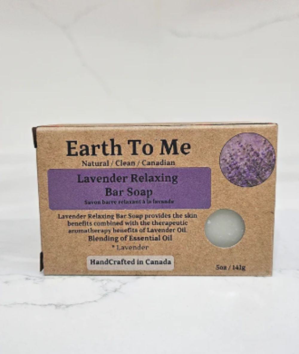 Earth To Me Lavender Relaxing Bar Soap 5oz, SKIN CARE - Cloré Beauty