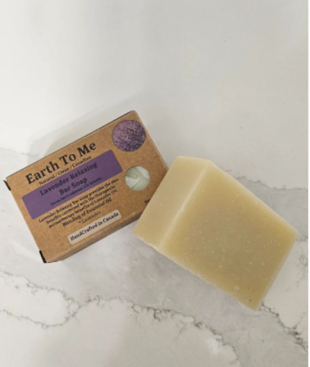 Earth To Me Lavender Relaxing Bar Soap 5oz, SKIN CARE - Cloré Beauty