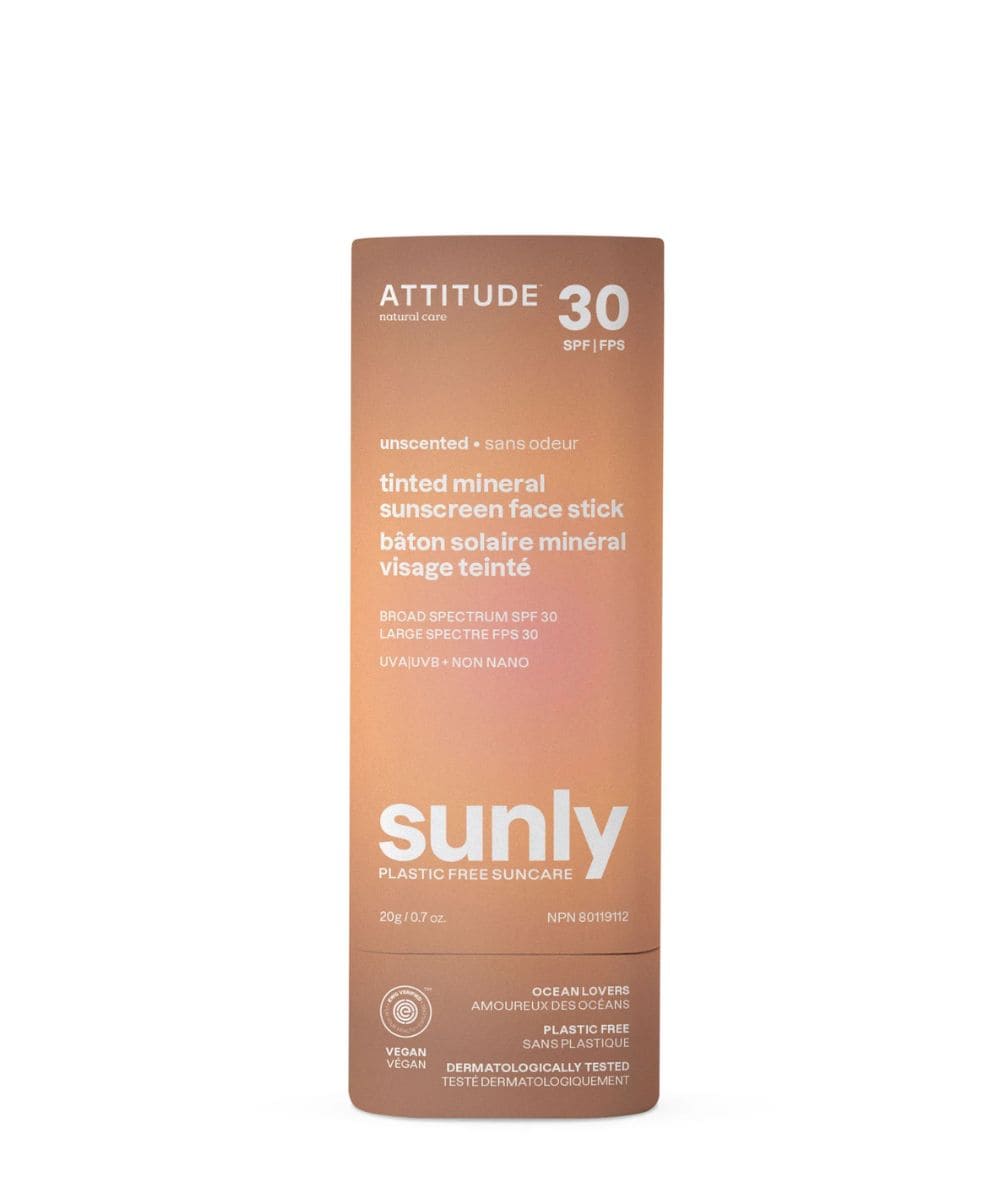 Attitude Sunly Tinted Mineral Sunscreen Face Stick Uns Spf 30, SKIN CARE - Cloré Beauty