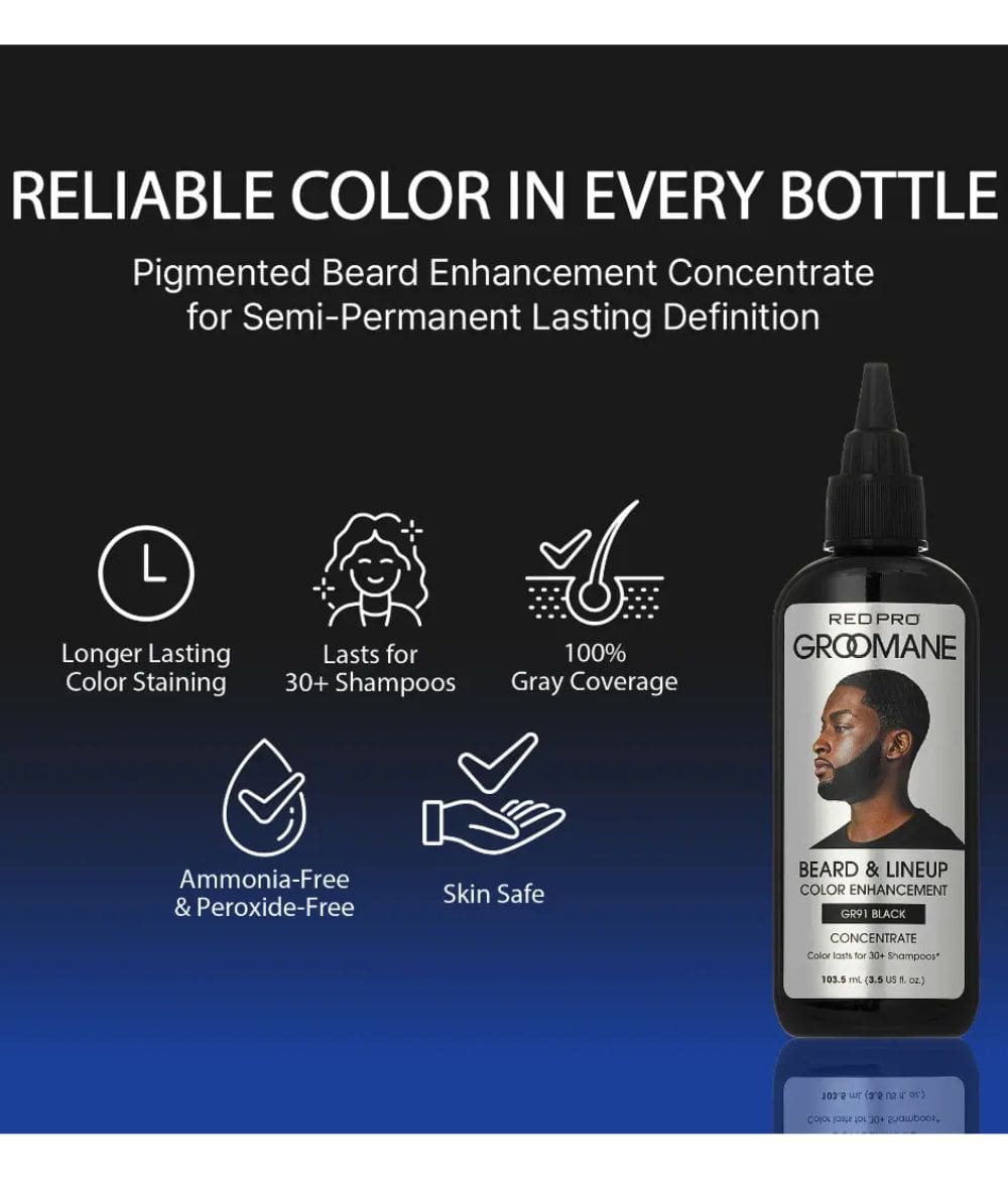 Red Pro Groomane Beard & Lineup Color Enhancement, HAIR CARE - Cloré Beauty