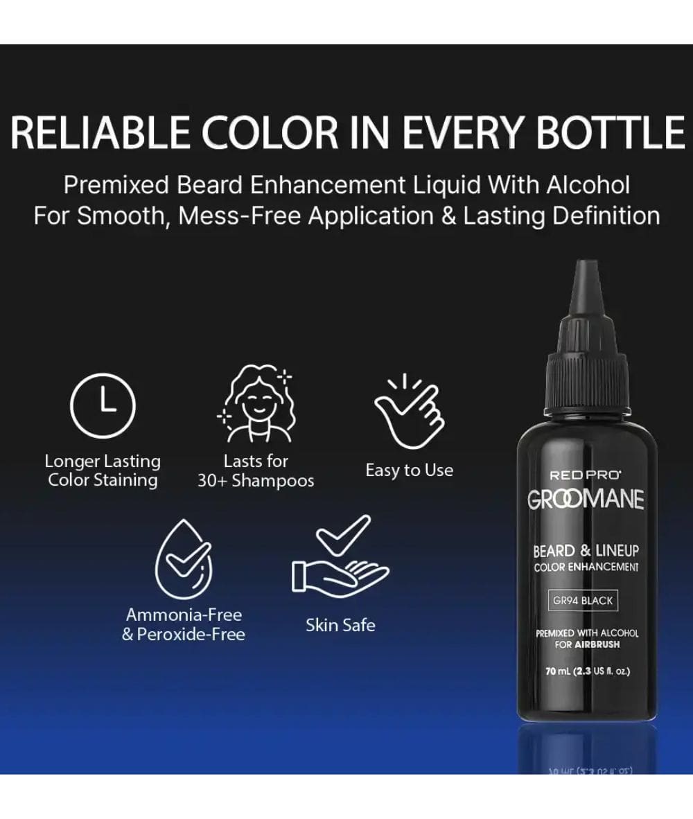 Red Pro Groomane Beard & Lineup Color Enhancement Premixed