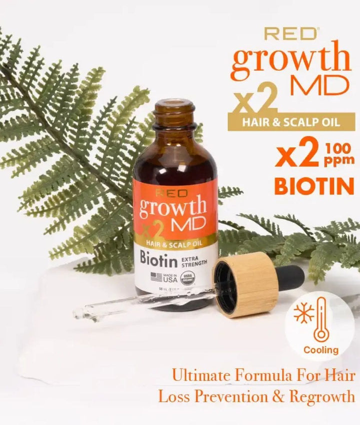 Red By Kiss Growth Md Hair & Scalp Oil Extra Strength, HAIR CARE - Cloré Beauty