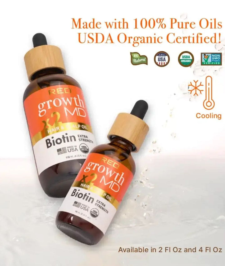 Red By Kiss Growth Md Hair & Scalp Oil Extra Strength, HAIR CARE - Cloré Beauty