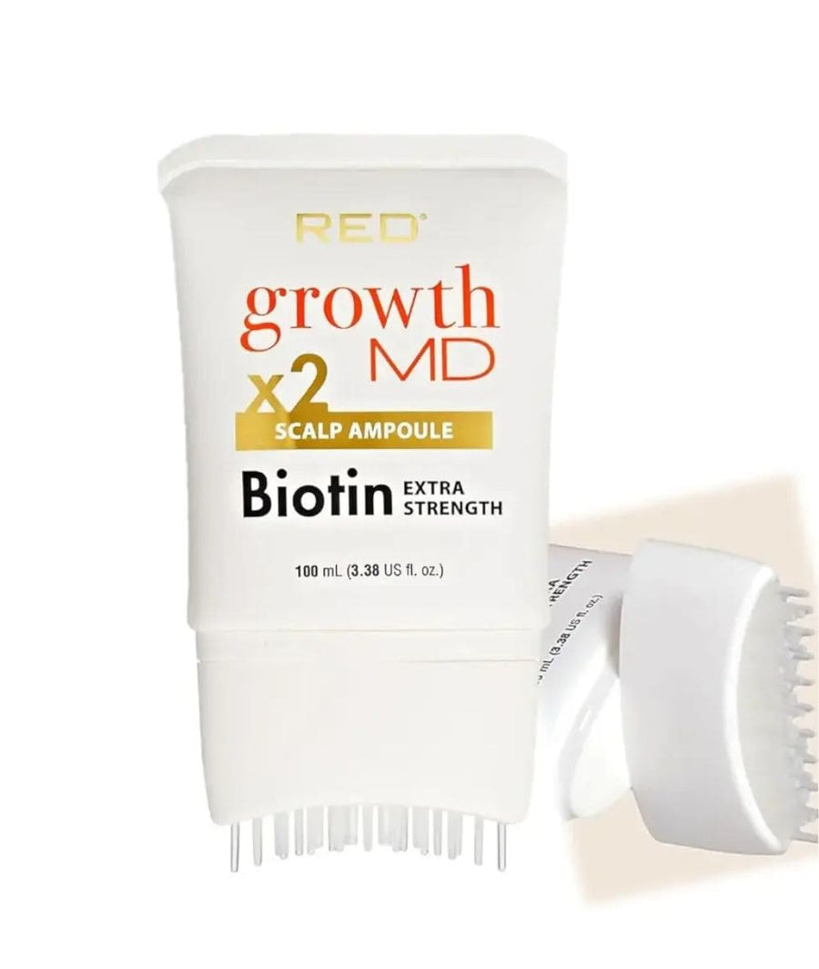 Red By Kiss Growth Md Extra Strength Scalp Treatment Ampoule with Biotin & Brush Applicator 100ml, HAIR CARE - Cloré Beauty