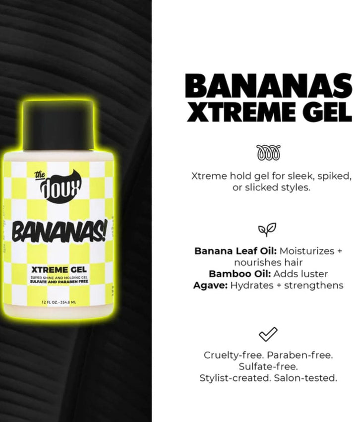 The Doux Bananas Xtreme Hold Hair Gel 12oz, HAIR CARE - Cloré Beauty