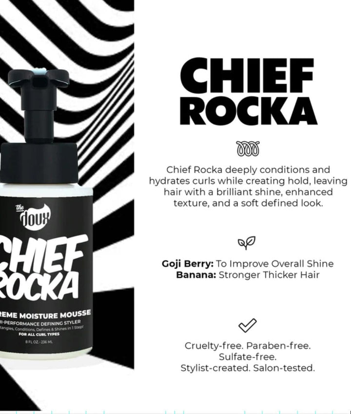 The Doux Chief Rocka Xtreme Moisture Mousse 8oz, HAIR CARE - Cloré Beauty