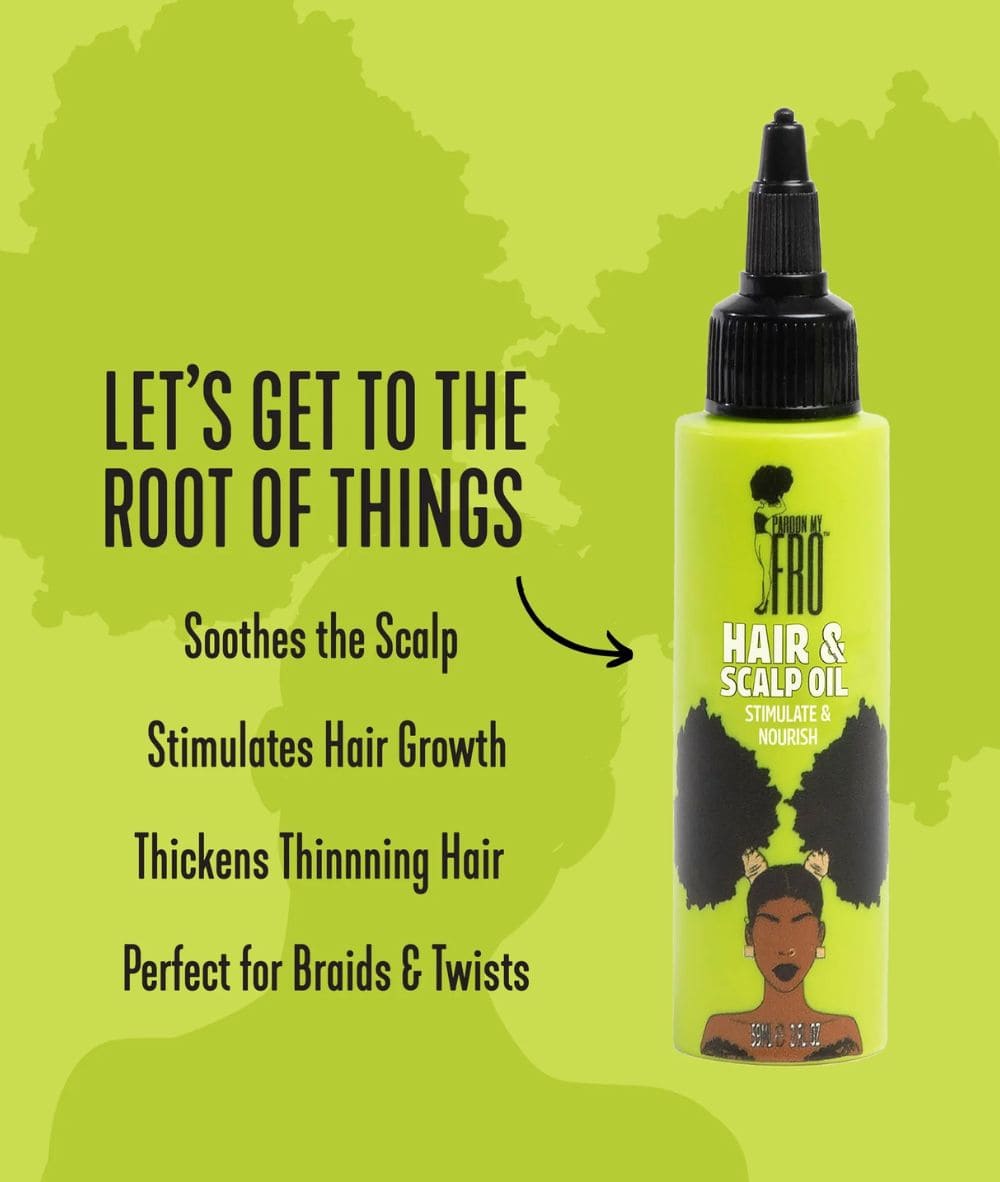 Pardon My Fro Hair And Scalp Oil 2oz, HAIR CARE - Cloré Beauty