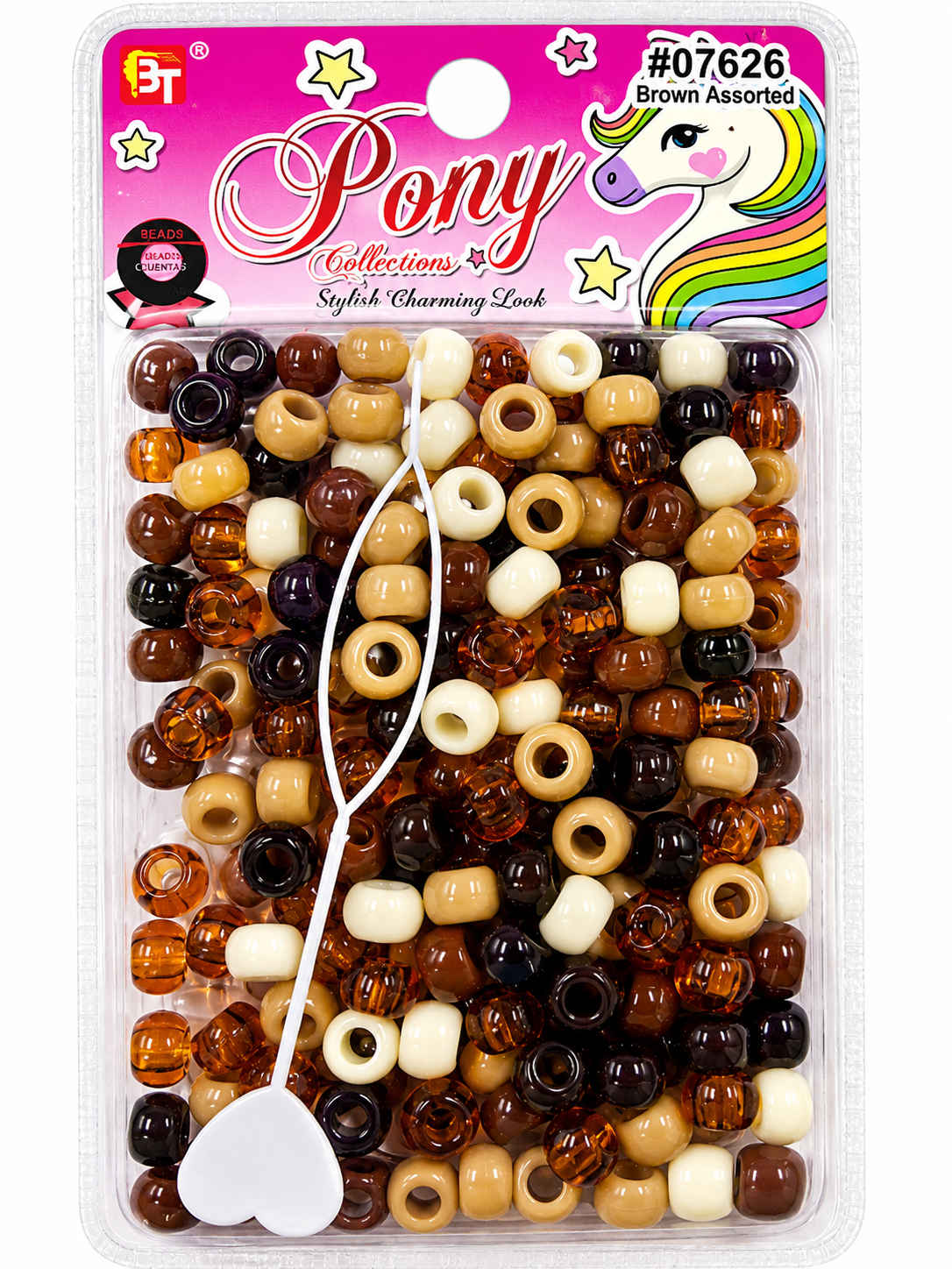 Beauty Town Small Round Beads [Assorted] #07626, Hair Tools - Cloré Beauty