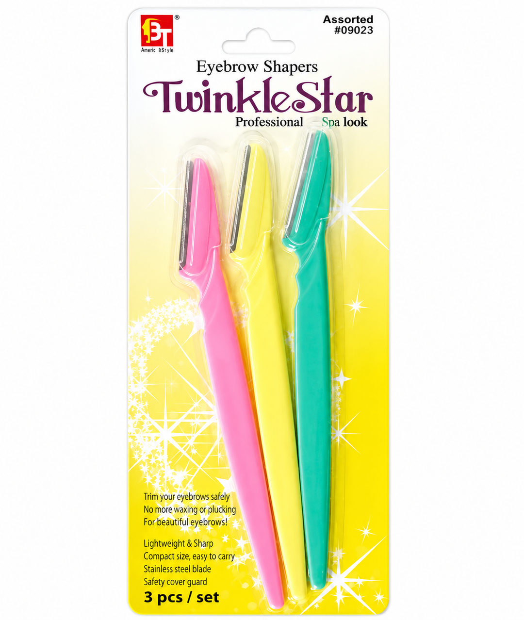 Beauty Town Eyebrow Shaper Twinkle Star Shape 3PCS 