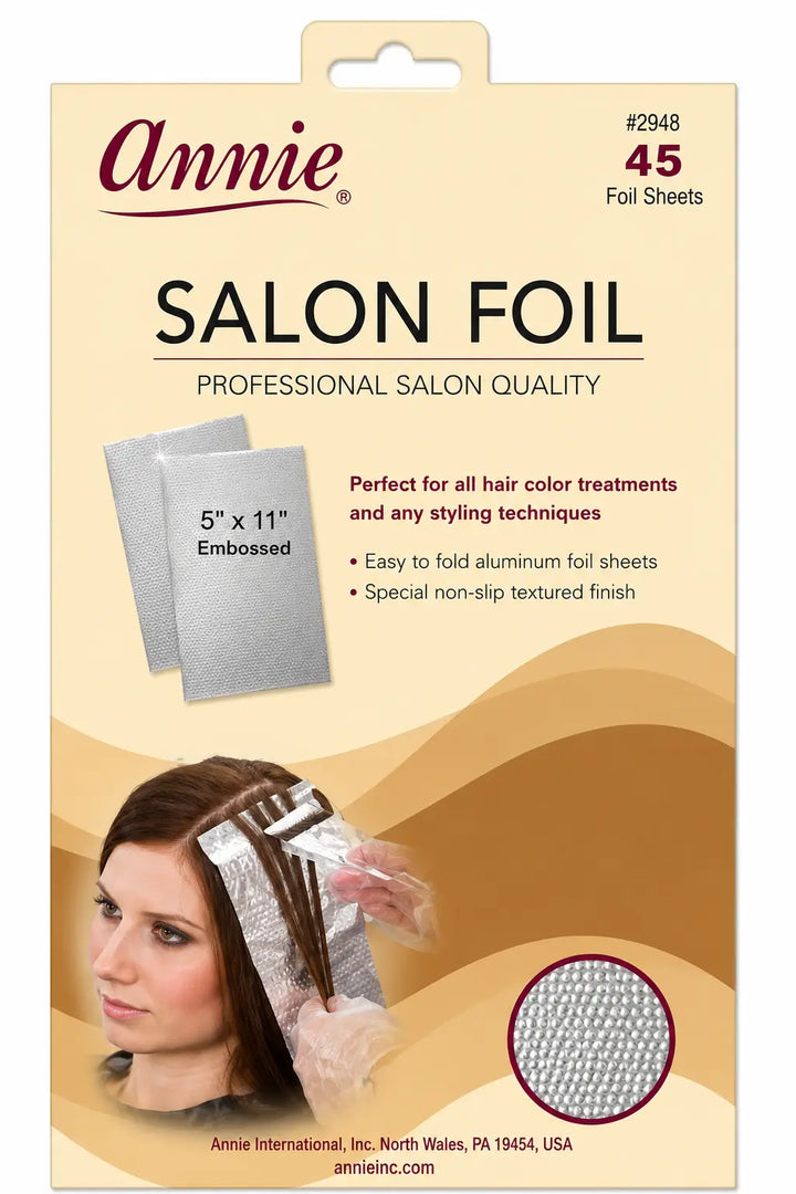 Annie Salon Foil [45 Foil Sheets, 5X11In] 