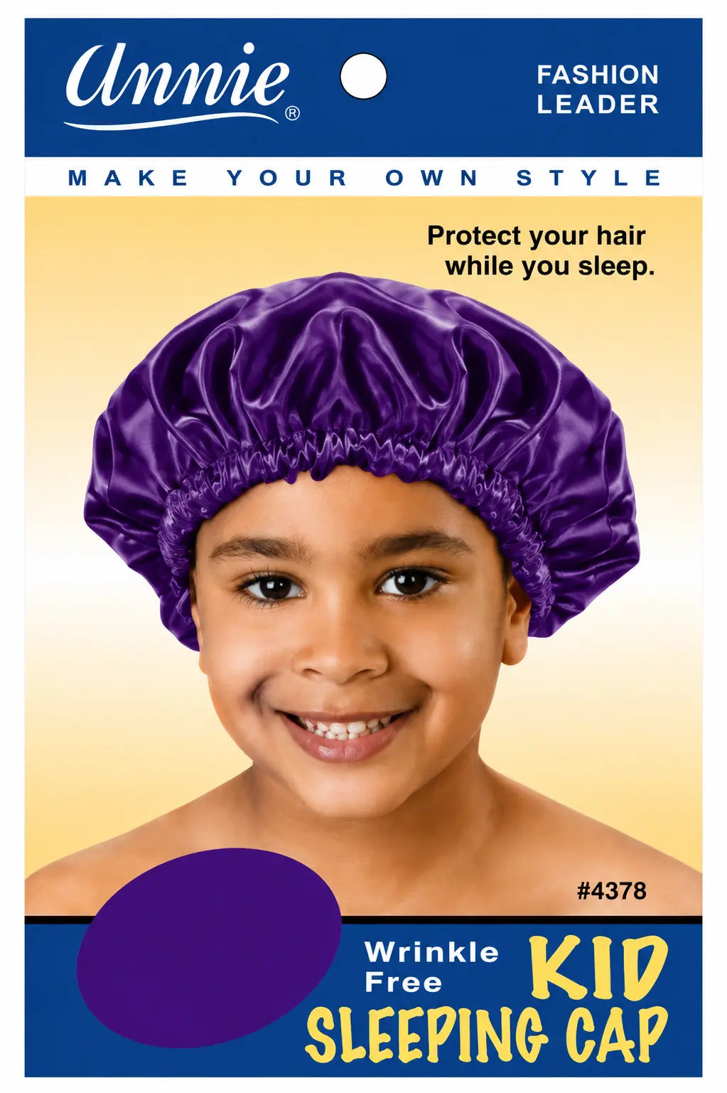 Annie Wrinkle Free Kid Sleeping Cap #4378, Accessory - Cloré Beauty