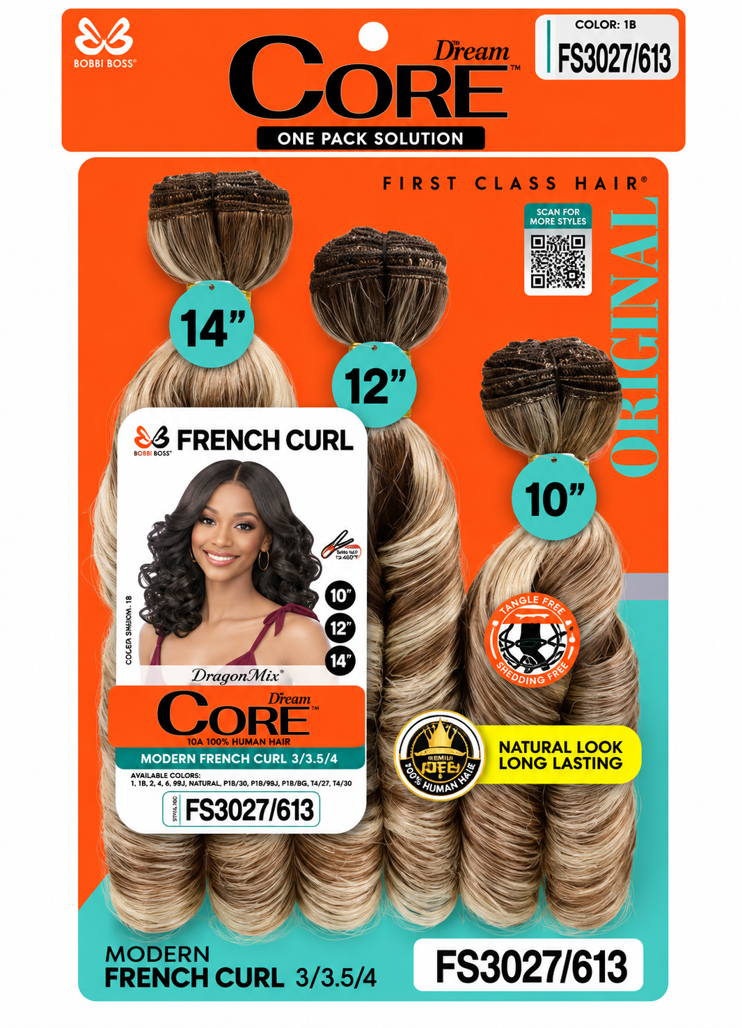 Bobbi Boss Miss Origin Core French Curl 10in, 12in, 14in