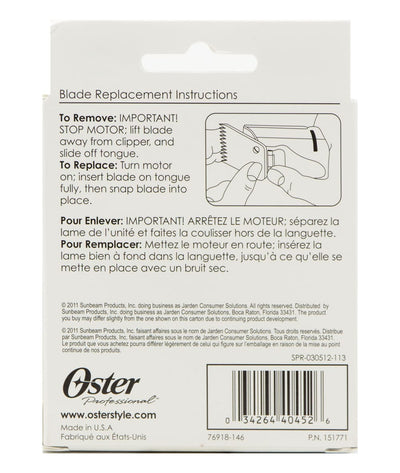 Oster Blade 3 1/2 [3/8In, 9.5mm] #76918-146