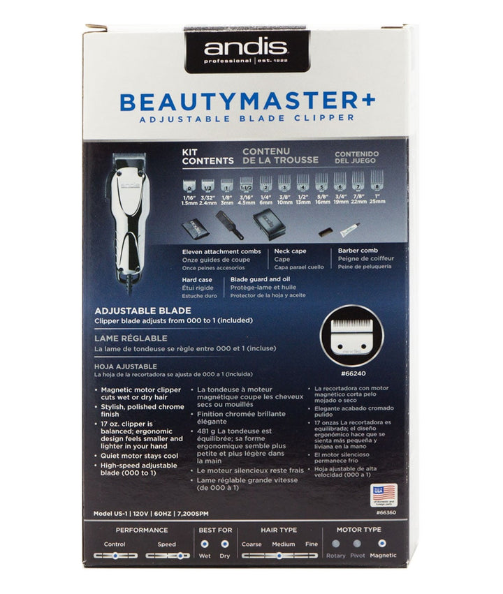 Andis Beauty Master Plus Adjustable Blade Clipper #66360