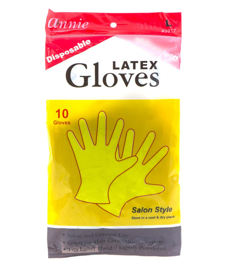 Annie Disposable Latex Gloves [10 Gloves]